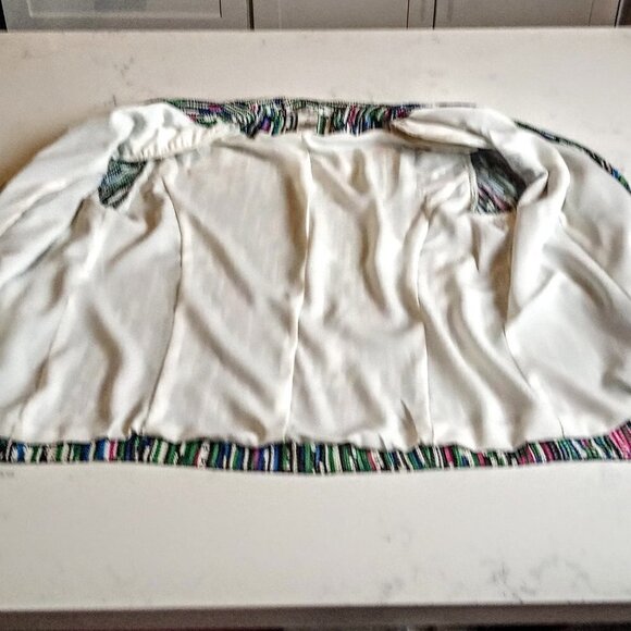 Alberto Makali Multicolor Open Weave Swing Jacket - Picture 3 of 6